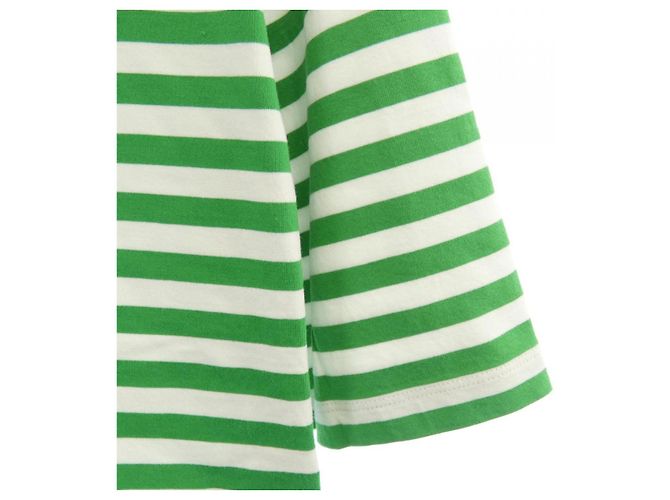 Polo in cotone Gucci Bianco Verde - vista 6