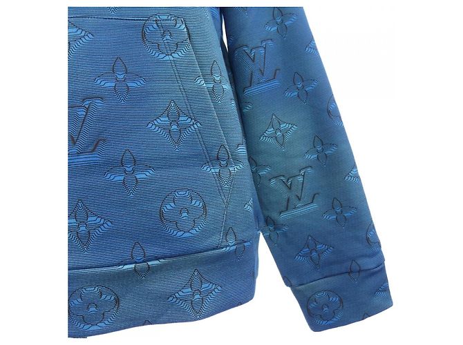 Sudadera con estampado completo de Louis Vuitton Azul - vista 6