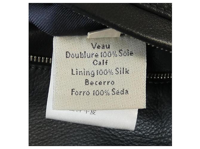 Giacca Riders in Pelle di Vitello Hermès Nero - vista 3