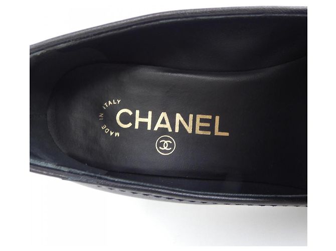 Timeless Mocassini Chanel in pelle di vitello Nero - vista 6