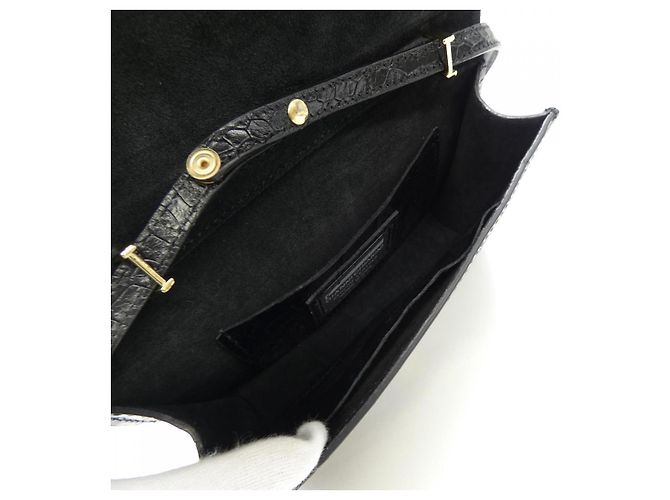Autre Marque Borsa a spalla in pelle GIANNI CHIARINI Nero - vista 6