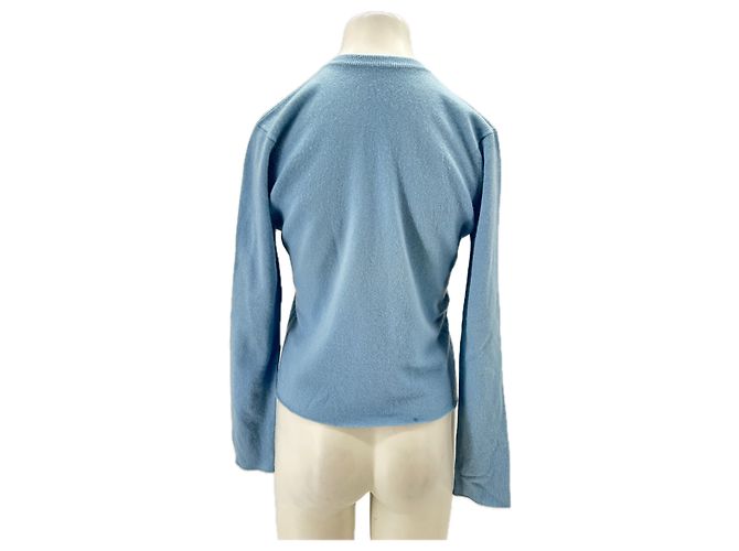 Autre Marque Blauer Cashmere-Cardigan - Ansicht 2