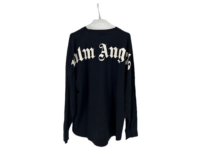 Palm Angels T-shirt nero a maniche lunghe - vista 2