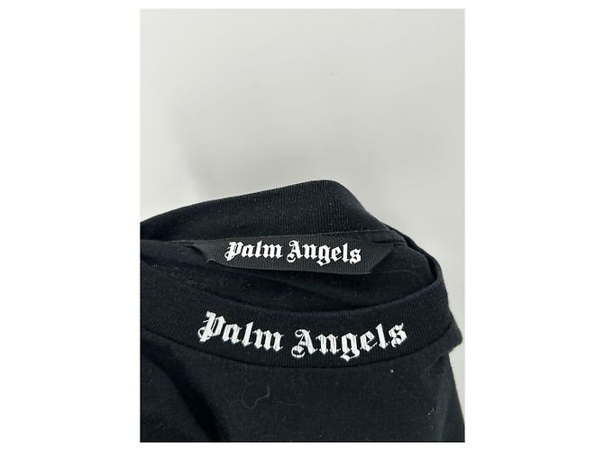 Palm Angels T-shirt nero a maniche lunghe - vista 3