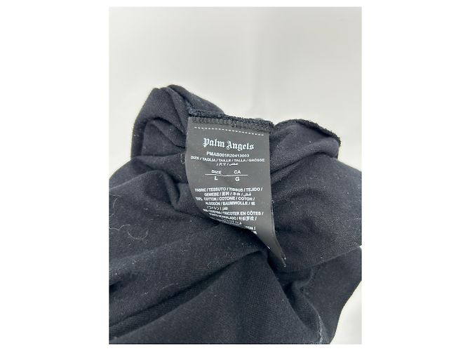 Palm Angels T-shirt nero a maniche lunghe - vista 4