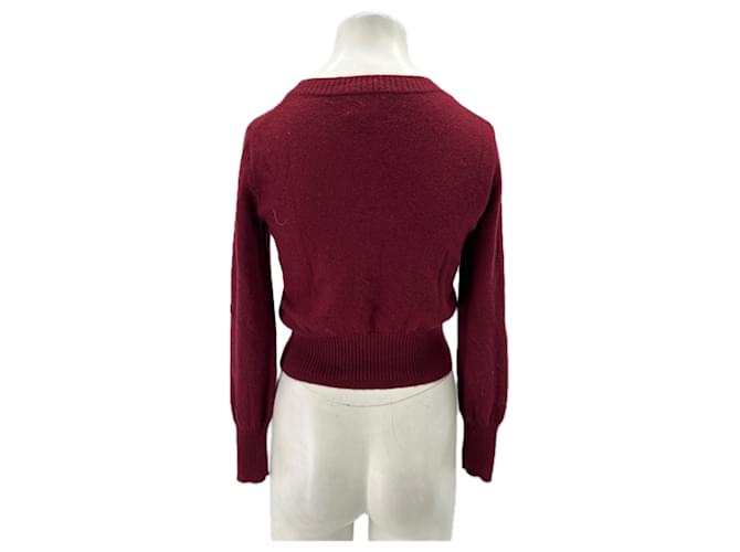 J.Crew Suéter burdeos de cachemira - vista 2