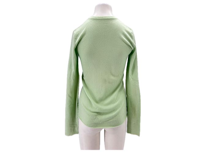 Autre Marque Grüner Cashmere-Cardigan - Ansicht 2