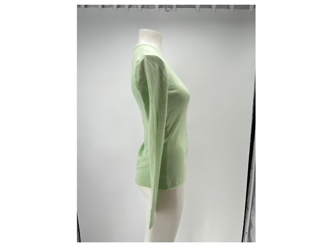 Autre Marque Grüner Cashmere-Cardigan - Ansicht 3