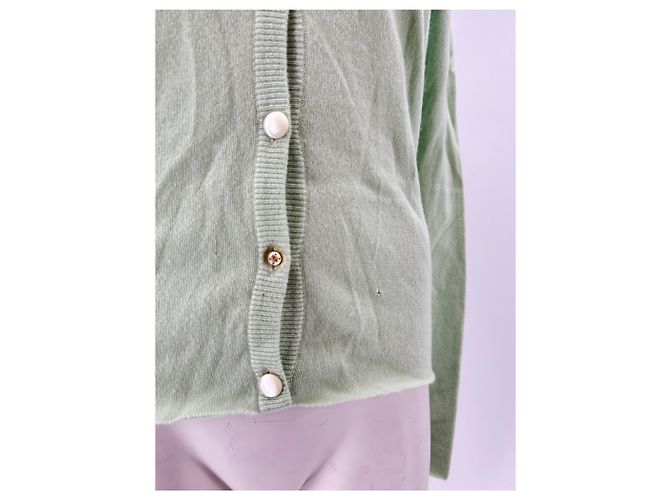 Autre Marque Grüner Cashmere-Cardigan - Ansicht 5