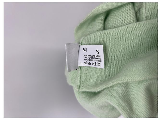 Autre Marque Grüner Cashmere-Cardigan - Ansicht 7