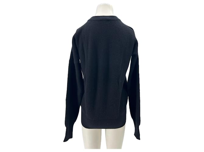 Leetha Feiner schwarzer Pullover aus Kaschmir - Ansicht 2