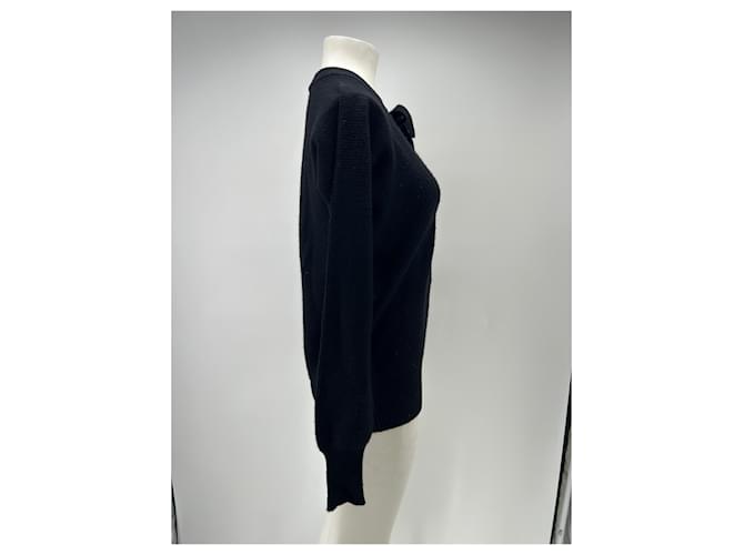 Leetha Feiner schwarzer Pullover aus Kaschmir - Ansicht 3