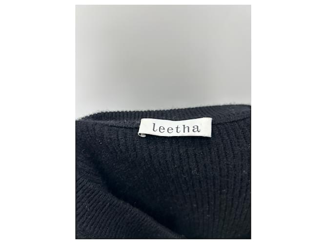 Leetha Feiner schwarzer Pullover aus Kaschmir - Ansicht 5