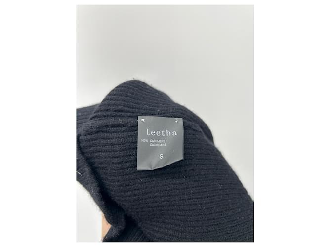 Leetha Feiner schwarzer Pullover aus Kaschmir - Ansicht 6