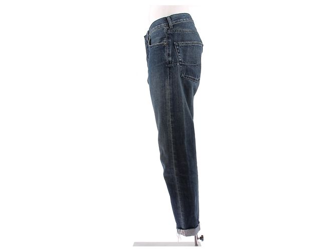 Jeans Christian Dior in cotone blu - vista 4