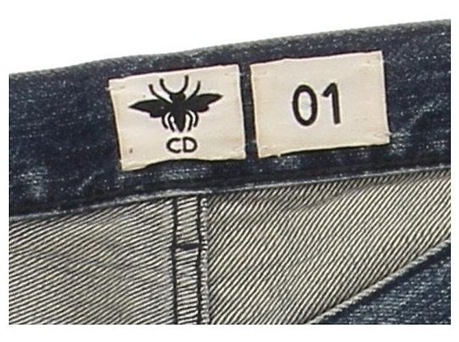 Jeans Christian Dior in cotone blu - vista 5