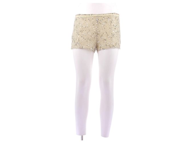 Autre Marque Jaqueta e short com lantejoulas Dourado - vista 3