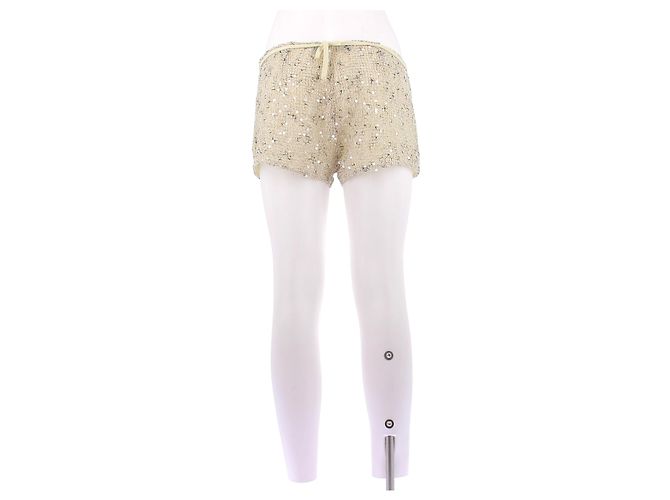 Autre Marque Jaqueta e short com lantejoulas Dourado - vista 4