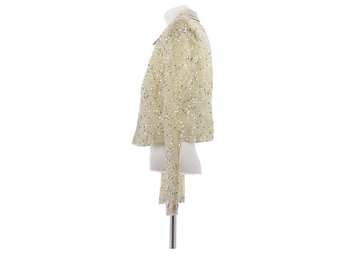 Autre Marque Jaqueta e short com lantejoulas Dourado - vista 6