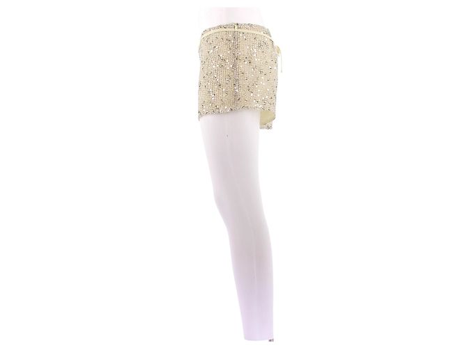 Autre Marque Jaqueta e short com lantejoulas Dourado - vista 8