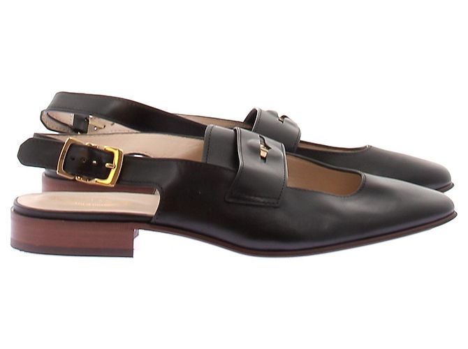 Mocassini aperti Tod's in pelle nera 40 Nero - vista 2