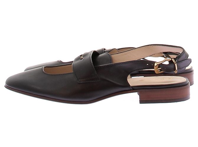 Mocassini aperti Tod's in pelle nera 40 Nero - vista 3