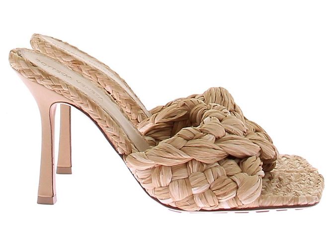 Bottega Veneta Raffia Absatz Sandalen Beige Gr 38 - Ansicht 2