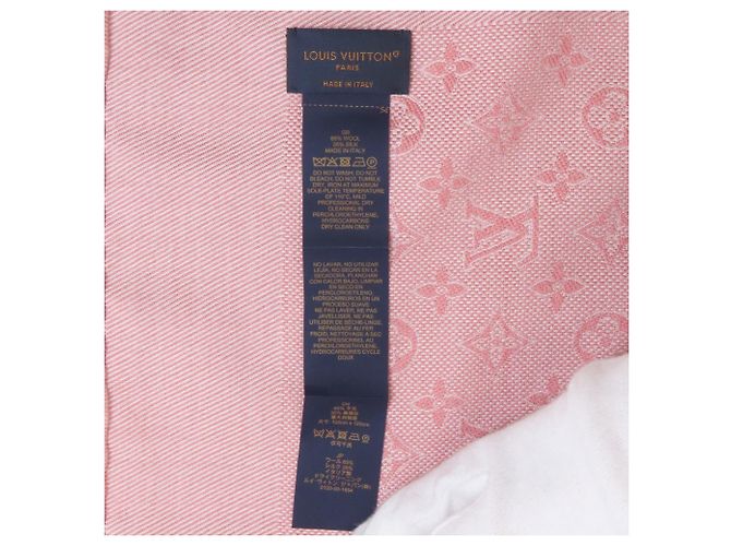 Sciarpa Grande Monogramma in Lana/Seta per Donne LOUIS VUITTON Rosa - Ansicht 4