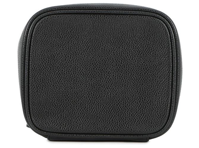 Borsa Vanity Chanel con marchio Coco e pelle di caviale, nera Nero - vista 3