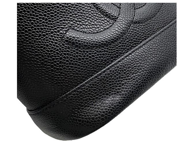 Borsa Vanity Chanel con marchio Coco e pelle di caviale, nera Nero - vista 7