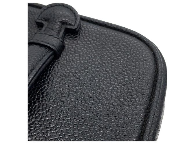 Borsa Vanity Chanel con marchio Coco e pelle di caviale, nera Nero - vista 8