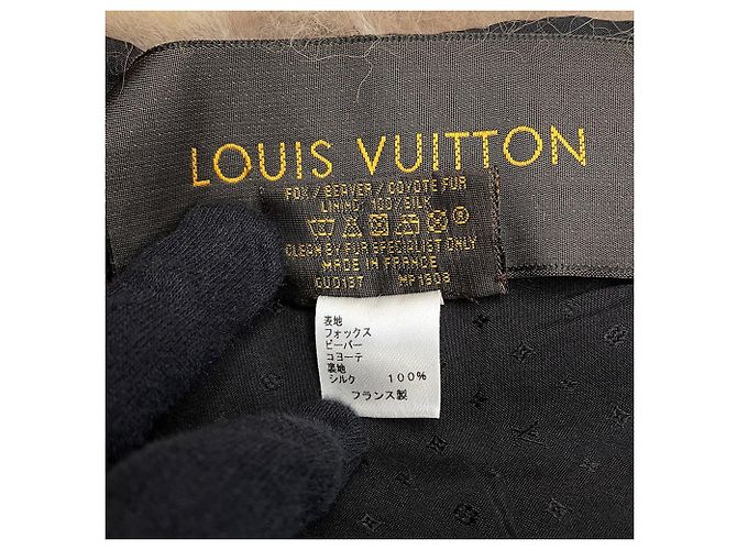 Sciarpa in pelliccia Fleur Essential di Louis Vuitton Marrone - vista 9