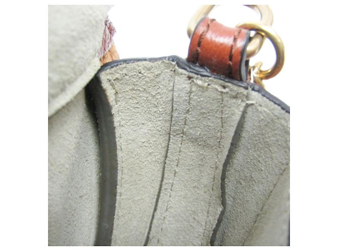 Bolsa de ombro de couro e camurça Chloé Pixie para mulheres, marrom - vista 10