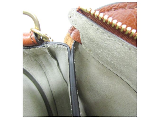 Bolsa de ombro de couro e camurça Chloé Pixie para mulheres, marrom - vista 13