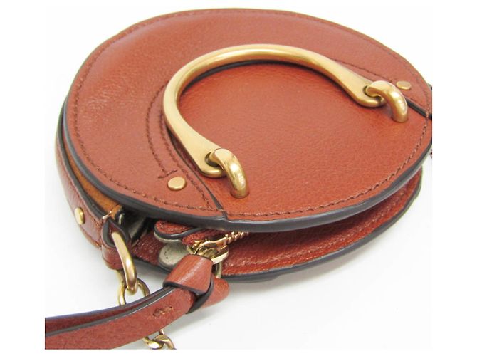 Bolsa de ombro de couro e camurça Chloé Pixie para mulheres, marrom - vista 6