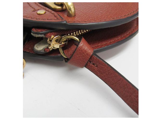 Bolsa de ombro de couro e camurça Chloé Pixie para mulheres, marrom - vista 7