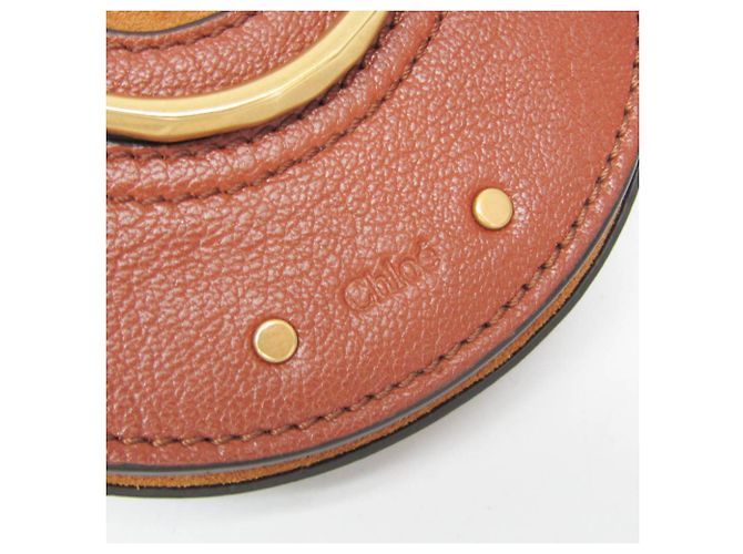 Bolsa de ombro de couro e camurça Chloé Pixie para mulheres, marrom - vista 9