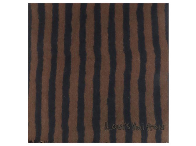 Sciarpa Striata in Cashmere/Wool Donna LOUIS VUITTON Nero - vista 3