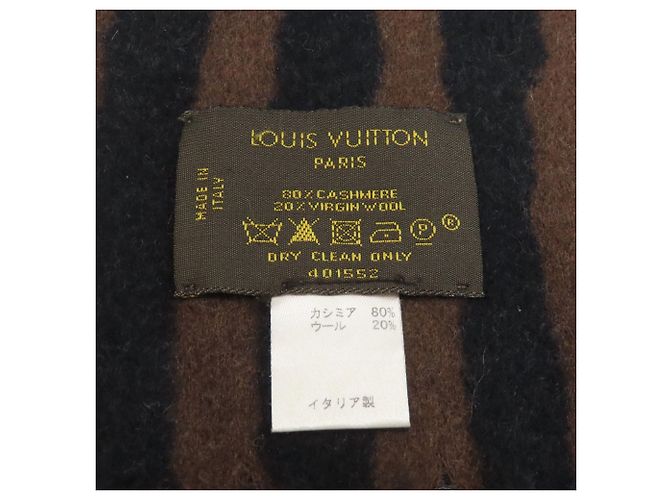 Sciarpa Striata in Cashmere/Wool Donna LOUIS VUITTON Nero - vista 4