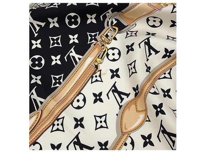 Foulard in seta Carré Monogram Confidential LOUIS VUITTON Nero - vista 2