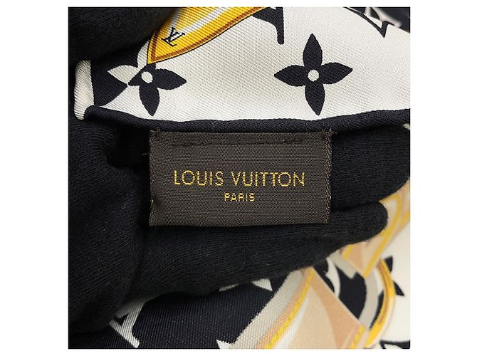 Foulard in seta Carré Monogram Confidential LOUIS VUITTON Nero - vista 5