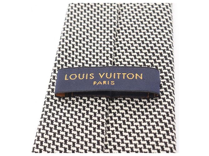 Corbatas de lana negras Louis Vuitton Negro - vista 4