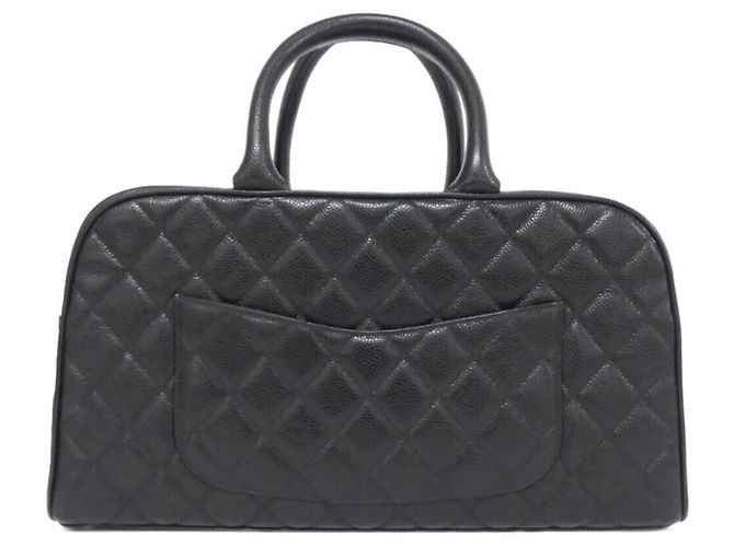 Borse da viaggio in pelle di vitello nera Chanel Nero - vista 2