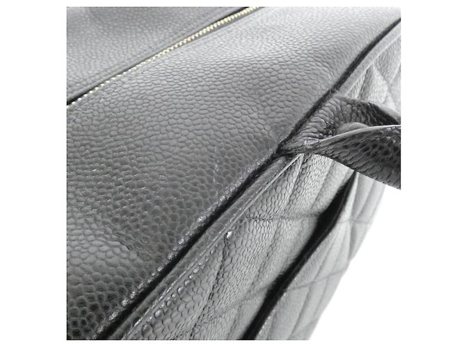 Borse da viaggio in pelle di vitello nera Chanel Nero - vista 5
