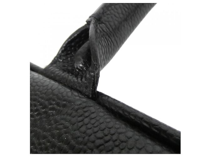 Borse da viaggio in pelle di vitello nera Chanel Nero - vista 6