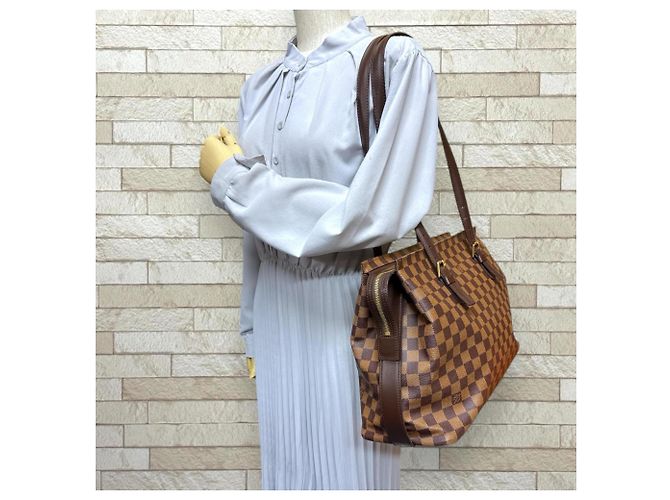 Borsa Tote Damier Chelsea Louis Vuitton Marrone Damier ebene - vista 2