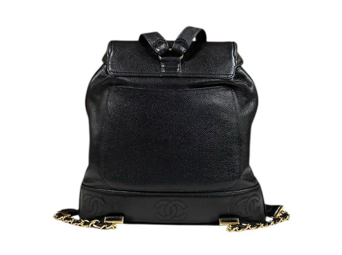 Timeless Chanel Triple Coco Rucksack Schwarz - Ansicht 4