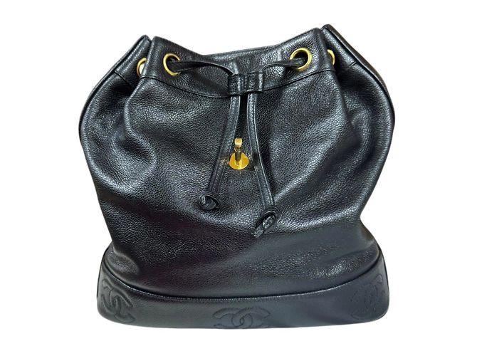 Timeless Chanel Triple Coco Rucksack Schwarz - Ansicht 8