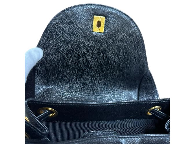 Timeless Chanel Triple Coco Rucksack Schwarz - Ansicht 9