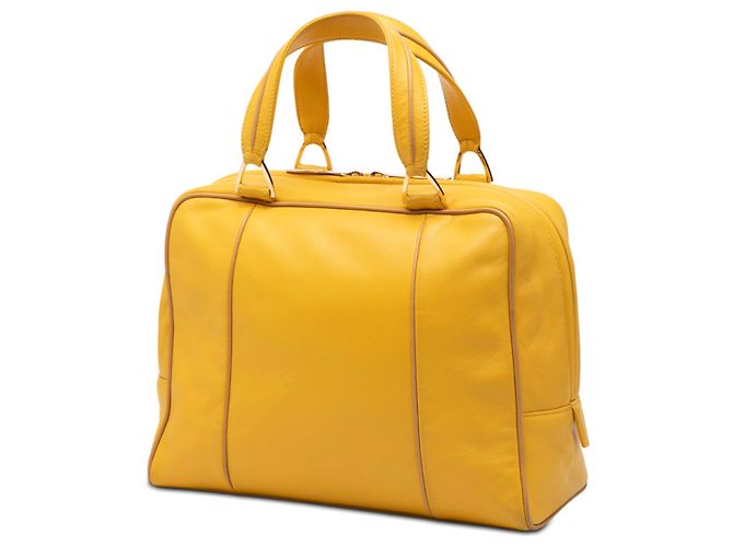 Borsa a mano in pelle gialla Anagram LOEWE Giallo - vista 2